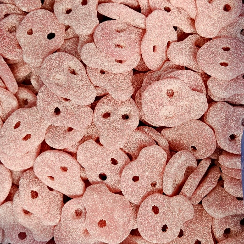 Sour Strawberry Skulls