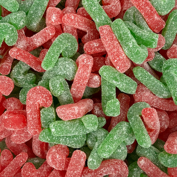 Vegan Sugared Candy Canes – The Gourmet Sweet Company